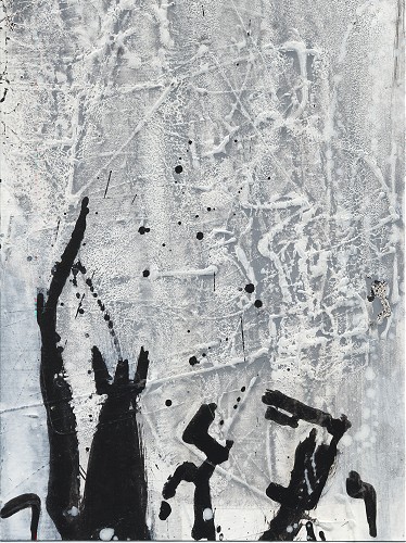 Gebärden (3), Acryl auf Papier, 22 x 16,5 cm, 2005 001