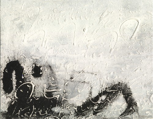 Gebärden (6), Acryl auf Papier, 17 x 22,5 cm, 2005 001