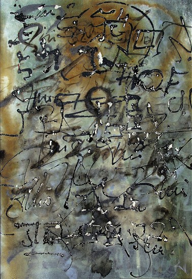 Palimpsest ((P2), Acryl auf Leinwand, ca. 32 x 25, 2005 001