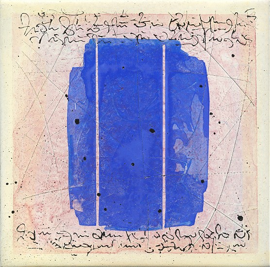 P19, Mischtechnik auf Nessel, 20 x 20cm, 2002 001