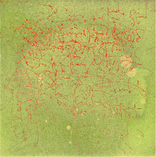 P13, Mischtechnik auf Nessel, 20 x 20cm, 2002 001