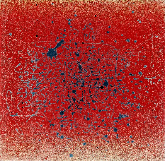 P15, Mischtechnik auf Nessel, 20 x 20cm, 2002 001