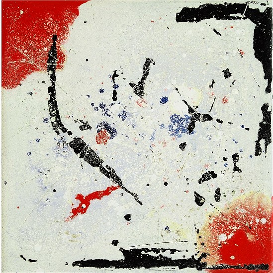 P16, Mischtechnik auf Nessel, 20 x 20cm, 2002 001