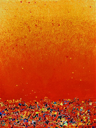 Acryl auf Leinwand, 33 x 26 cm, 2005 001