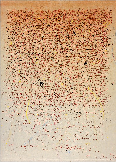 S14, Mischtechnik auf Nessel, 32 x 25 cm, 2003 001