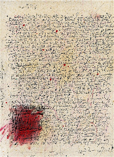 S6, Mischtechnik auf Nessel, 30 x 24,5 cm, 2002 001