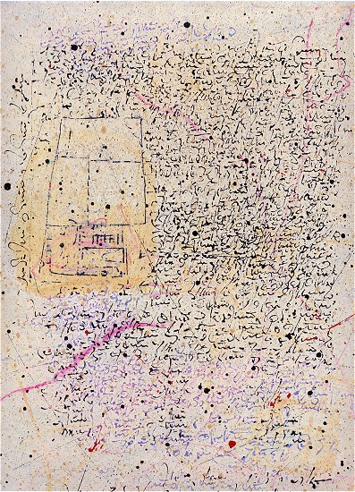 S7, Mischtechnik auf Nessel, 32 x 25 cm, 2003 001