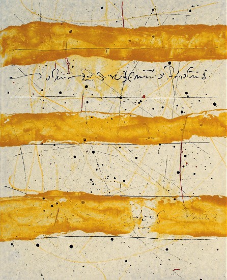 Skizzen zu Leos Janacek (1), Mischtechnik auf Leinwand, 32 x 25 cm, 2003 001