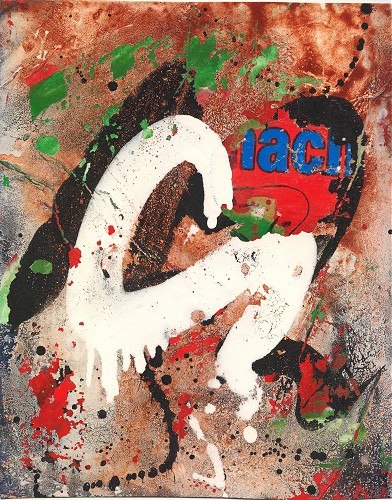 T4, Acryl auf Papier, 26,5 x 21,5 cm, 2005 001